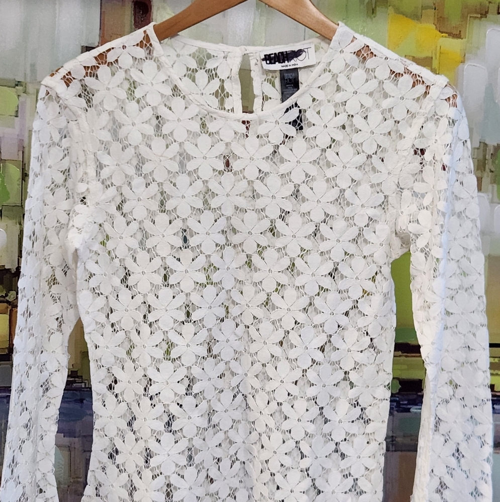 Beach Riot White Floral Swim Coverup - Picture 9 of 12